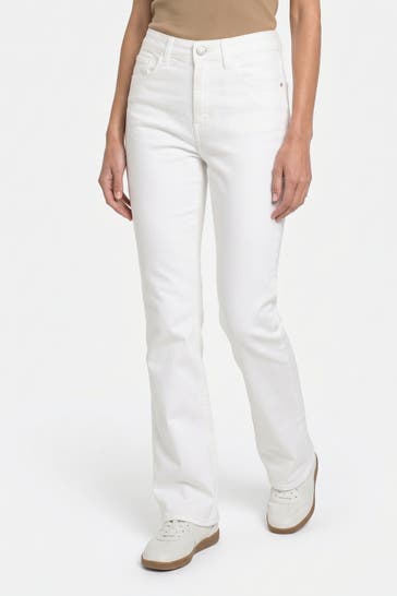 LA MARTINA Jeans weiß flared