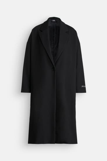 KARL LAGERFELD - Mantel schwarz gemustert