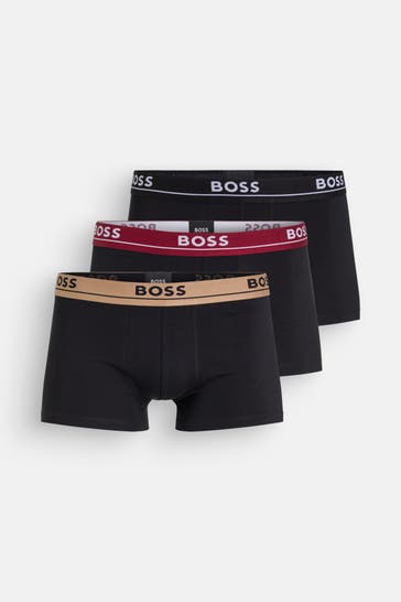 BOSS 3er-Pack Boxer Trunks 'Spirit' schwarz