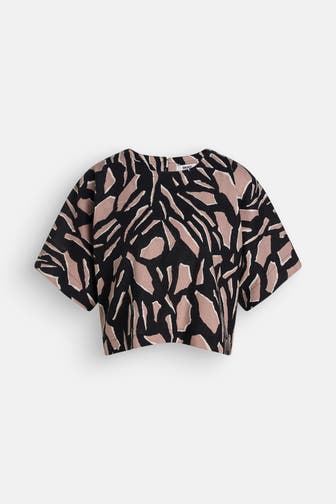 DKNY Leinenmix-Shirt gemustert