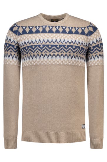 NEW ZEALAND AUCKLAND Wollmixpullover gemustert