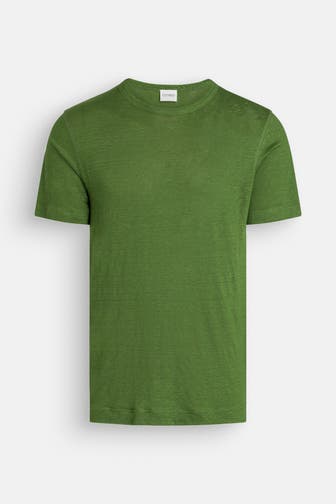CLOSED Leinenmix-Shirt dunkelgrün