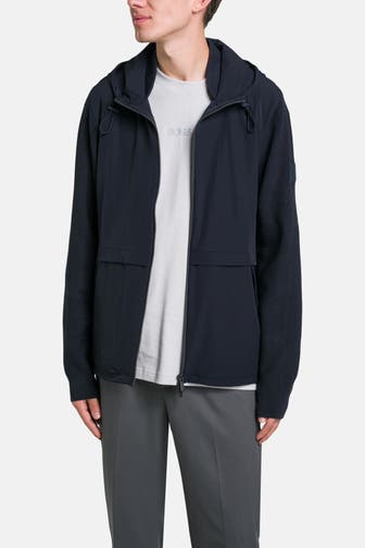 BOSS Wollmix-Strickjacke 'Brian' nachtblau