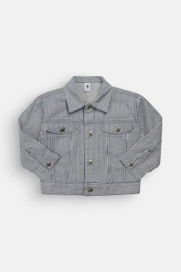 PETIT BATEAU Overshirt gestreift