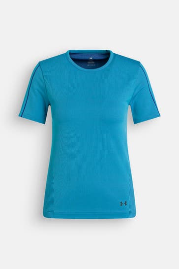 UNDER ARMOUR Baselayer 'Rush Seamless' blau gestreift