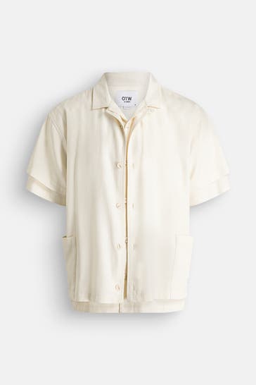 VANS Kurzarmhemd creme