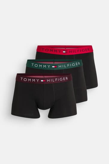 TOMMY HILFIGER 3er-Pack Boxer Trunks schwarz