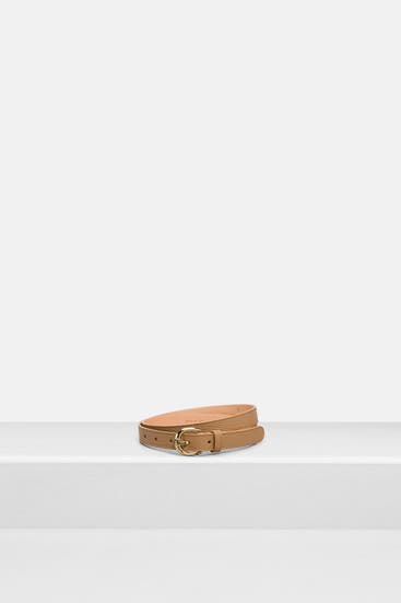 AIGNER - Ledergürtel beige