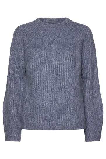 ROSEMUNDE Strickpullover taubenblau