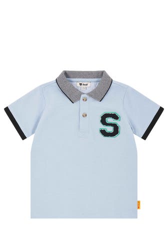 STEIFF Poloshirt taubenblau