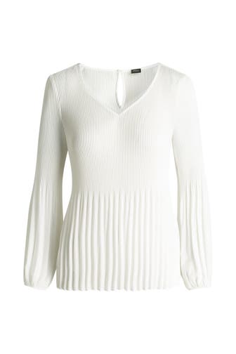 S.OLIVER BLACK LABEL Blusenshirt weiß