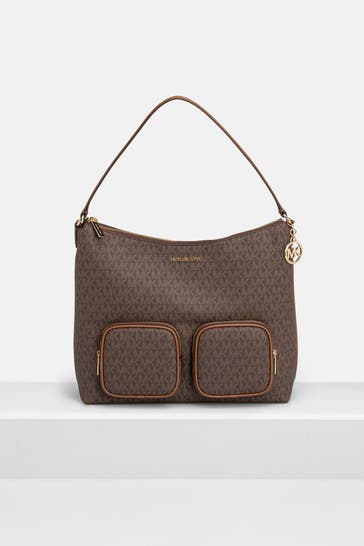 MICHAEL MICHAEL KORS Schultertasche 'Merritt' dunkelbraun