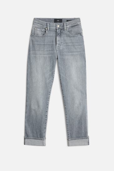 7 FOR ALL MANKIND Jeans grau relaxed skinny