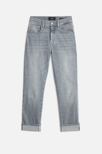 7 FOR ALL MANKIND Jeans grau relaxed skinny