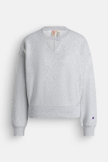 CHAMPION Sweatshirt hellgrau
