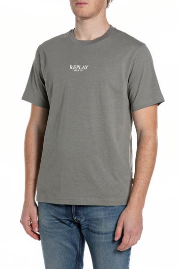 REPLAY T-Shirt graugrün