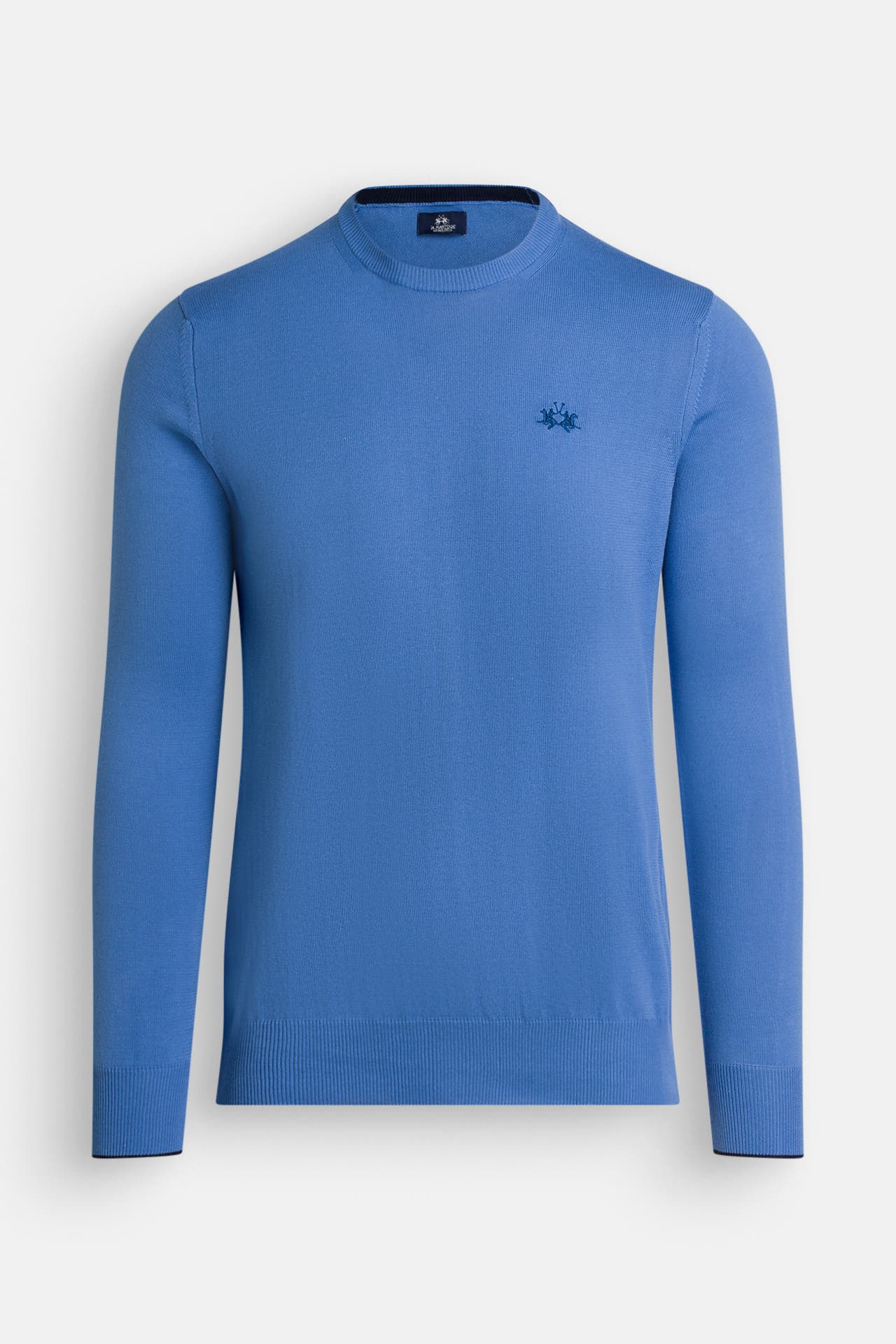 LA MARTINA Strickpullover taubenblau, Bild 1