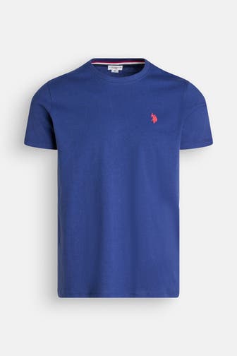 U.S. POLO ASSN. T-Shirt 'Mick' azurblau