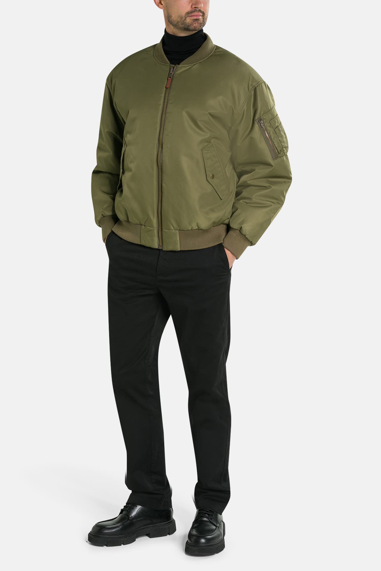 GANT Bomberjacke grün-orange, Bild 1