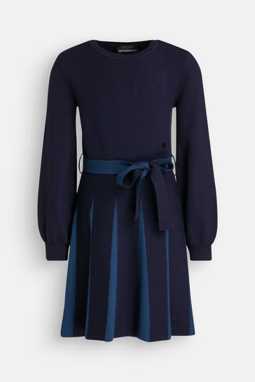 EMPORIO ARMANI Strickkleid dunkelblau