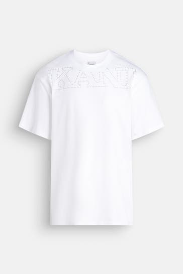 KARL KANI T-Shirt 'Studded Retro' weiß
