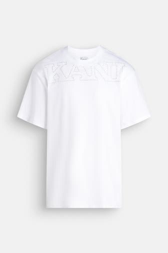 KARL KANI T-Shirt 'Studded Retro' weiß