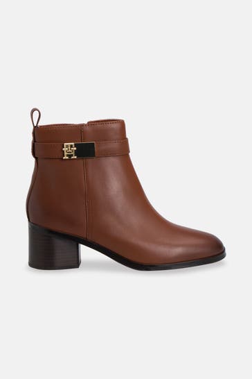 TOMMY HILFIGER Stiefeletten 'Kerstin' dunkelbraun