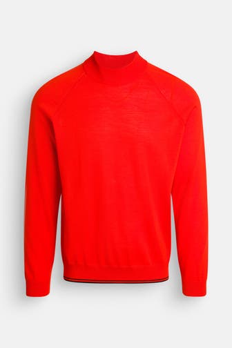 BOSS Wollstrickpullover 'Perfino' orangerot