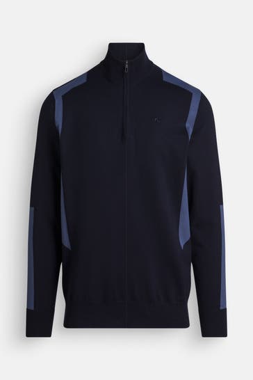 J.LINDEBERG SPORTSWEAR Strick-Troyer 'Kendrick' nachtblau