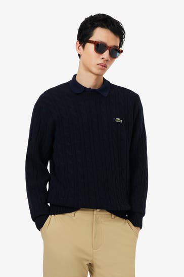 LACOSTE Strickpullover nachtblau