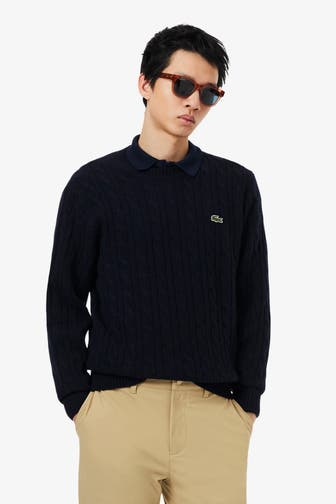 LACOSTE Strickpullover nachtblau