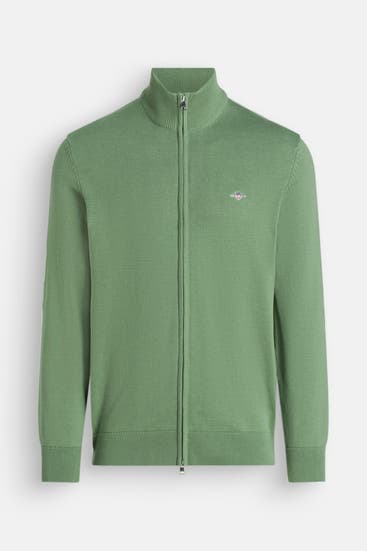 GANT - Strickjacke smaragdgrün