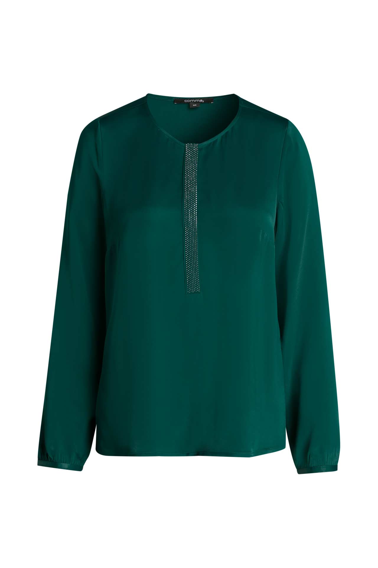 COMMA, Blusenshirt smaragdgrün, Bild 1