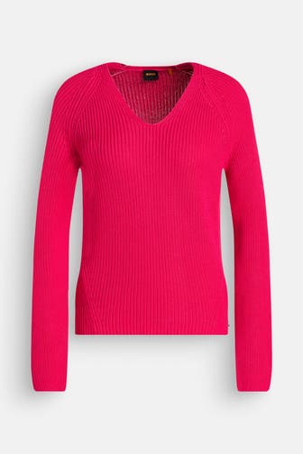 BOSS Strickpullover 'Fardin' rot