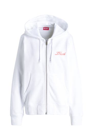 DIESEL Sweatjacke weiß
