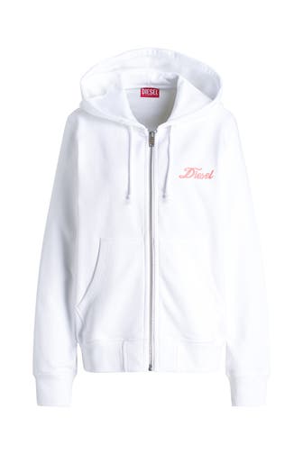 DIESEL Sweatjacke weiß