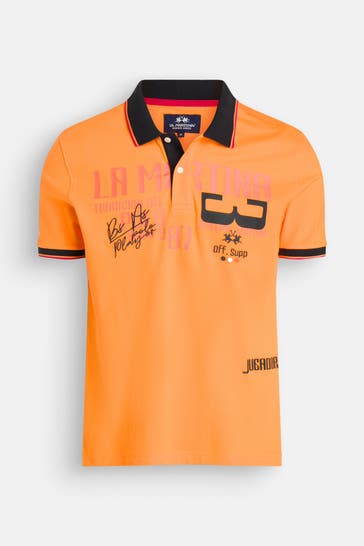 LA MARTINA Polo-Shirt orange