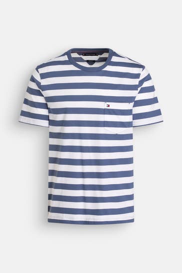 TOMMY HILFIGER T-Shirt blau gestreift