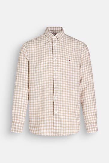 TOMMY HILFIGER Leinenhemd 'Essential' Regular Fit