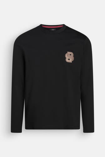 BOSS Longsleeve 'Talley' schwarz