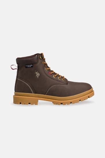 U.S. POLO ASSN. Schnürstiefel 'Berlin' braun
