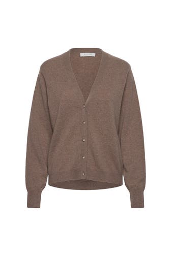 ROSEMUNDE Kaschmir-Strickjacke hellbraun