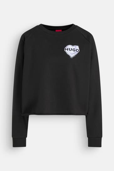 HUGO Sweatshirt schwarz