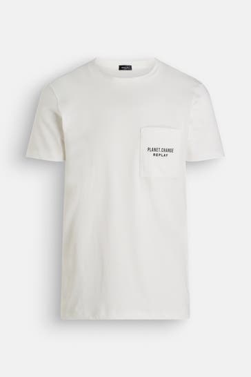 REPLAY T-Shirt weiß