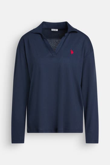 U.S. POLO ASSN. Longsleeve 'Alisa' schwarzblau