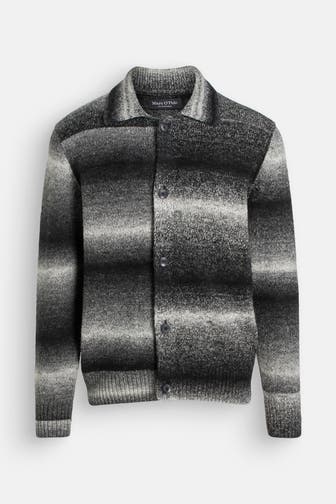 MARC O'POLO Strickjacke grau gemustert