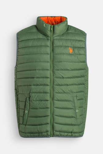 U.S. POLO ASSN. Steppweste oliv