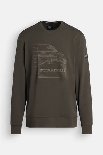 SUPER.NATURAL Sweatshirt dunkelbraun