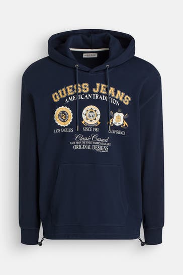 GUESS Hoodie dunkelblau
