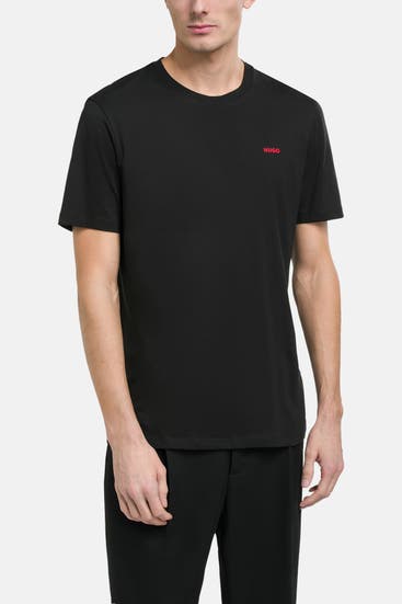 HUGO - T-Shirt 'Dero' schwarz